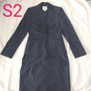 KUMIKYOKU スカートスーツ セットアップ ジャケット スーツ 光沢素材 S2