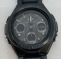 236-0665 CASIO カシオ Baby-G G-MS MSG-W100G ラバーベルト ブラック 動作未確認_画像1