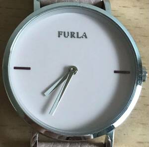 217-0922 FURLA フルラ　レディース腕時計　革ベルト　クオーツ　ピンク　ベージュ　4251108526-67255 電池切れ 動作未確認