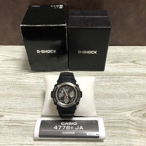 212-0580 CASIO カシオ G-SHOCK AW-590 メンズ腕時計 ラバーベルト ブラック 稼働品