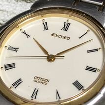 212-0260 CITIZEN シチズン EXCEED エクシード 2730-274032 メンズ腕時計 金属ベルト 電池切れ 動作未確認_画像1