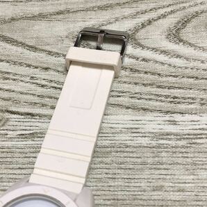 215-0036 adidas アディダス ADH2916 メンズ腕時計 ラバーベルト ホワイト 電池切れ 動作未確認の画像3
