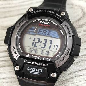 190-0241 CASIO カシオ G-SHOCK W-S220 メンズ腕時計 ブラック ラバーベルト タフソーラー 稼働品