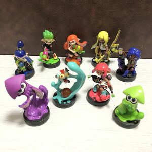 m142-0019 amiibo アミーボ フィギュア スプラトゥーン イカパープル コジャケ インクリング イエロー オクトリング 他