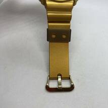 236-0222 CASIO カシオ G-SHOCK DW-6900GD 腕時計 ラバーベルト ゴールド 稼働品_画像7