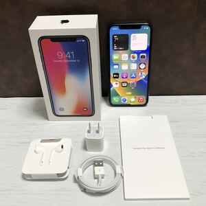 m162-0236 Apple iPhone X A1902 MQC12J/A 256GB スペースグレイ SIMフリー 箱あり