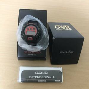 240-0791 CASIO カシオ G-SHOCK GRANRODEO コラボ メンズ腕時計 ラバーベルト クオーツ デジタル ブラック DW-6900B 電池切れ 動作未確認