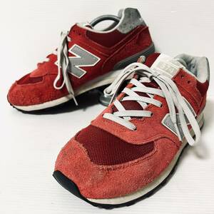 new balance ニューバランス ML574VFR スニーカー スエード　27cm レッド　＊R