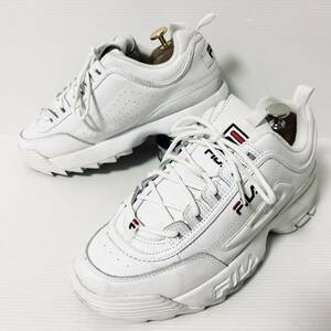 FILA DISRUPTOR 2 PREMIUM フィラ ディスラプター 2 プレミアム　5FM00002 スニーカー 厚底　27cm ホワイト　＊CP