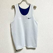 ナイキ NIKE 上下２点セット メッシュセットアップ リバーシブルタンクトップ ハーフパンツ ネイビー ホワイト メンズ サイズM ＊24_画像4