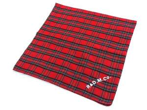  as good as new! Old man z Tailor R&D.M.Co- tartan check bandana rare red sy4614205815