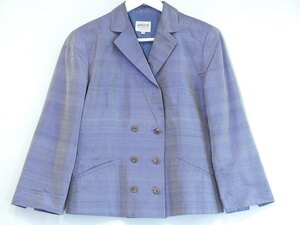  Armani ko let's .-niARMANI COLLEZIONI silk lustre tailored jacket *8 purple ok4802209530