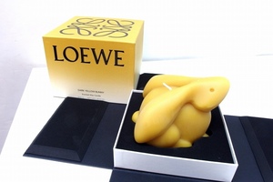 未使用品！ロエベ LOEWE 2023限定 バニーキャンドル DARK YELLOW BUNNY 840ｇ イエロー kz4804210278