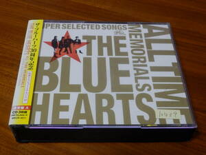 THE BLUE HEARTS CD3枚組「30th ANNIVERSARY ALL TIME MEMORIALS SUPER SELECTED SONGS」レンタル落ち 通常盤A ブルーハーツ 帯あり