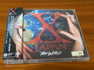 X JAPAN CD2 листов комплект лучший альбом [THE WORLD]BEST YOSHIKI ToshI hide heath obi есть 