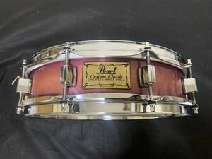 送料無料 美品 限定品 Pearl Custom Classic ONE PIECE MAPLE Piccolo 14×3.5 パール 単板 カスタム クラシック スネア ドラム dw 単版