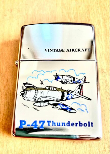 ZIPPO ジッポー オイルライター 喫煙具 P-47 Thunderbolt シルバー