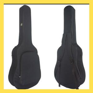 ギターケース ソフトケース アコースティックギター 楽器収納 黒 ブラック