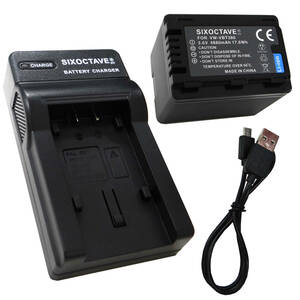 VW-VBT380-K VW-VBT380 interchangeable battery & charger VW-BC10-K Panasonic HC-V480M HC-W585M HC-WX990M HC-WXF990M HC-WX995M HC-VX985M