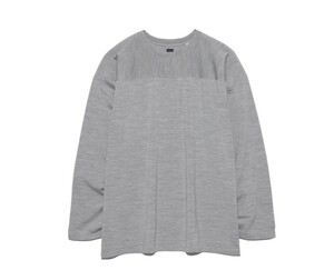 nanamica ナナミカ Merino Wool Football Shirt メリノウールフットボールシャツ 2023AW SUHF372 M グレー