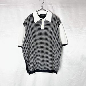 Versace Classic V2 Bi-Color Knit Polo ジャンニ ヴェルサーチ ニット セーター ポロシャツ ヴィンテージ ビンテージ メンズ トップス 90s