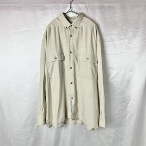 1980s Yves Saint Laurent Work-Style Button-Down Shirt イブサンローラン ボタンダウン シャツ ヴィンテージ ビンテージ トップス 90s