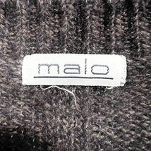 1980s malo Pure Cashmere Sweater マロ カシミヤ チェック ニット セーター 茶 ブラウン ヴィンテージ ビンテージ 90s_画像9