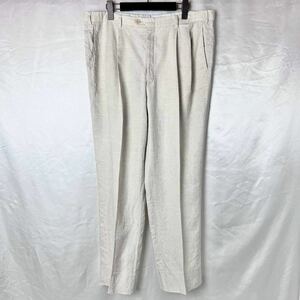 Brioni Linen Wide Trousers ブリオーニ リネン 麻 ワイド パンツ スラックス ヴィンテージ ビンテージ メンズ 90s