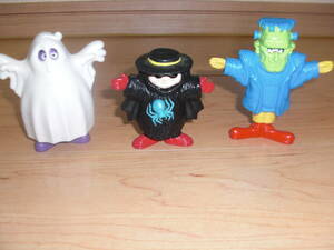  McDonald's mi-ru toy 90s (1995) Halloween Grimace ronarudo Hamburglar 3 body set Vintage figure Ame toy 