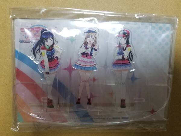 ラブライブ!サンシャイン!! The School Idol Movie Over the Rainbow あみあみ特典アクリルジオラマ 花丸 果南 ダイヤ 未開封 送料込み