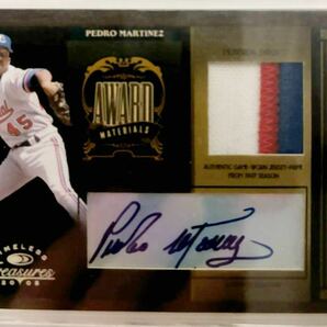 2005 MLB DONRUSS TIMELESS TREASURES PEDRO MARTINEZ PATCH AUTO NLCY 5枚限定！激レアの画像1