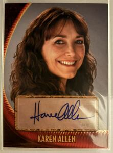 2008 TOPPS INDIANA JONES KAREN ALLEN AUTO カレン・アレン 直筆サイン インディ・ジョーンズ 激レア