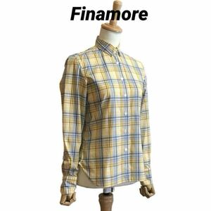 Finamore x FIGARO PARIS コットンチェックシャツ