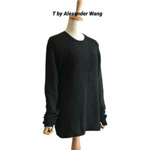 T by ALEXANDER WANG シルクコットン素材 プルオーバーニット