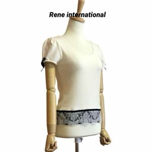 Rene INTERNATIONAL アンゴラ混 半袖 ニット