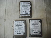 即決です！！　3枚セット FUJITSU (富士通)　SATA　2.5インチ　HDD：40GB　 ◇p1181◇_画像1