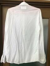 超希少 Maison Martin Margiela メゾン マルジェラ スプレーシャツ 白シャツ イタリア製 ここのえタグ MADE IN ITALY サイズ 44_画像2