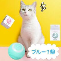猫おもちゃ ブルー 猫じゃらし 電動ボール オモチャ ペット留守番 USB 子猫_画像10