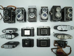 ★２眼レフ・蛇腹・レトロカメラなど★海鴎Seagull/Iko/RICOH/Pearl/OFUNA/Welmy/MAMIYA/ 等 計:16点まとめ【ジャンク品】29567