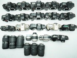 ★ニコン AF一眼&レンズなど★F-801/F-601/F-501/F-401s/F100/F80/IX-NIKKOR/ 等 計:25点まとめ【ジャンク品】29606