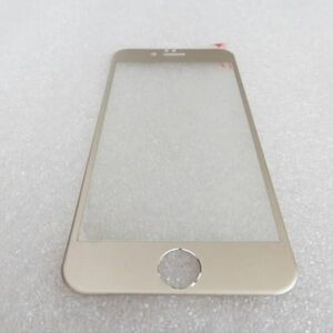 iPhone6 Plus iPhone6s Plus 5.5インチ 9H 0.26mm 金色 チタン 全面保護 強化ガラス 液晶保護フィルム 3D曲面カバー 2.5D KA48
