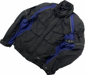 SPIDI ☆ 肩 肘 プロテクター ライディングジャケット ライダースジャケット ブルー ブラック M バイク モーターサイクル バイカー ■S2961