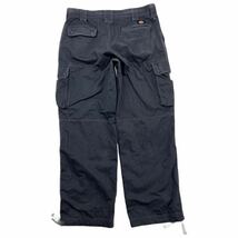 Dickies ☆ 古着の風合い感◎ ダークグレー カーゴパンツ ワークパンツ w88 ミリタリー ストリート スケーター 古着 ディッキーズ■JS923_画像4