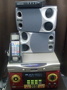 #58896【中古品】第一興商 通信カラオケ DAM-G50II パワーアンプ DAM-A100セット スピーカー DDS-910 LR セット