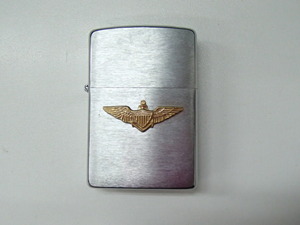 #58736【中古品】Zippo ジッポー U.S.NAVY パイロットウイング エンブレム オイルライター 火花確認済み