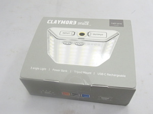 #58827【未使用】クレイモア CLAYMORE スリーフェイス ミニ ( CLAYMORE 3 FACE mini ) ライトグレー ランタン LED ライト CLF-500LG