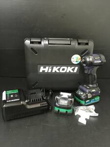 【未使用】HiKOKI(ハイコーキ) 36vインパクトドライバ ディープオーシャンブルー WH36DC(2XPDSZ)(D)　T3610　IT6RQOY1D51C