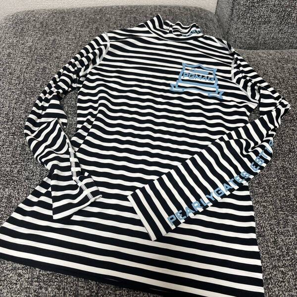 美品 サイズ1 パーリーゲイツ PG モックシャツ M モックネックハイネック 長袖