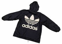 【入手困難】ADIDAS コーチジャケット デサント製 日本製 ビックシルエット アディダス ナイロンジャケット 大きいサイズ VINTAGE JAPAN_画像5