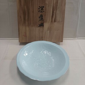 NARUMI 鉄線花 深盛皿 中古 長期保管 大皿 和食器 菓子鉢 食器 盛り皿 保管品の画像1